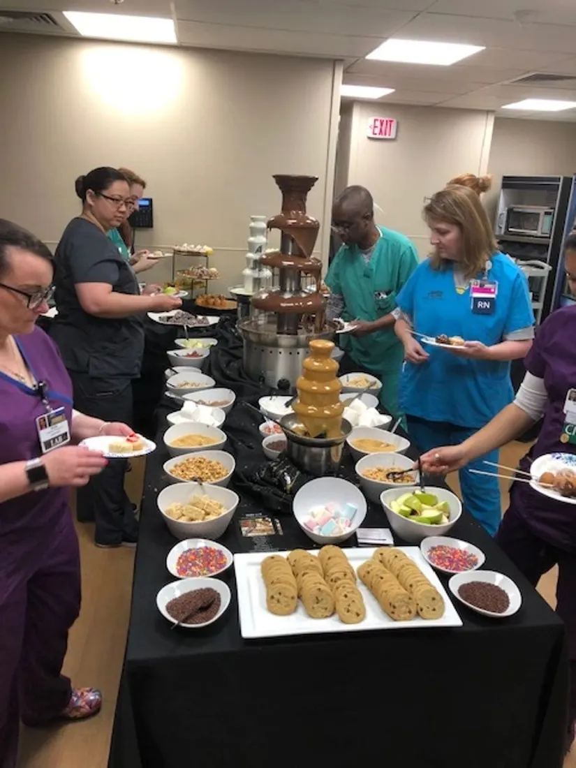 A dessert spread by Main Event Catering
